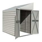 Arrow Yardsaver 4' x 7' Galvanized Steel Lean-To Storage Shed - Image 2