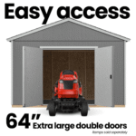 Handy Home Products Astoria 12' x 12' Wood Outdoor Storage Shed - Image 9