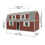 Best Barns Camp Reynolds 16' x 32' Two-Story Gambrel Wood Storage Shed - Image 4