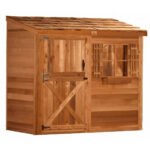 Cedarshed Bayside 8' x 4' Western Red Cedar Lean-To Storage Shed