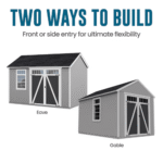 Heartland Coronado 12' x 8' Saltbox Wood Outdoor Storage Shed with Floor - Image 7