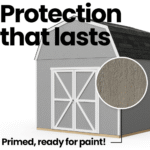 Handy Home Products Hudson 12' x 16' Outdoor Wood Storage Shed - Image 7