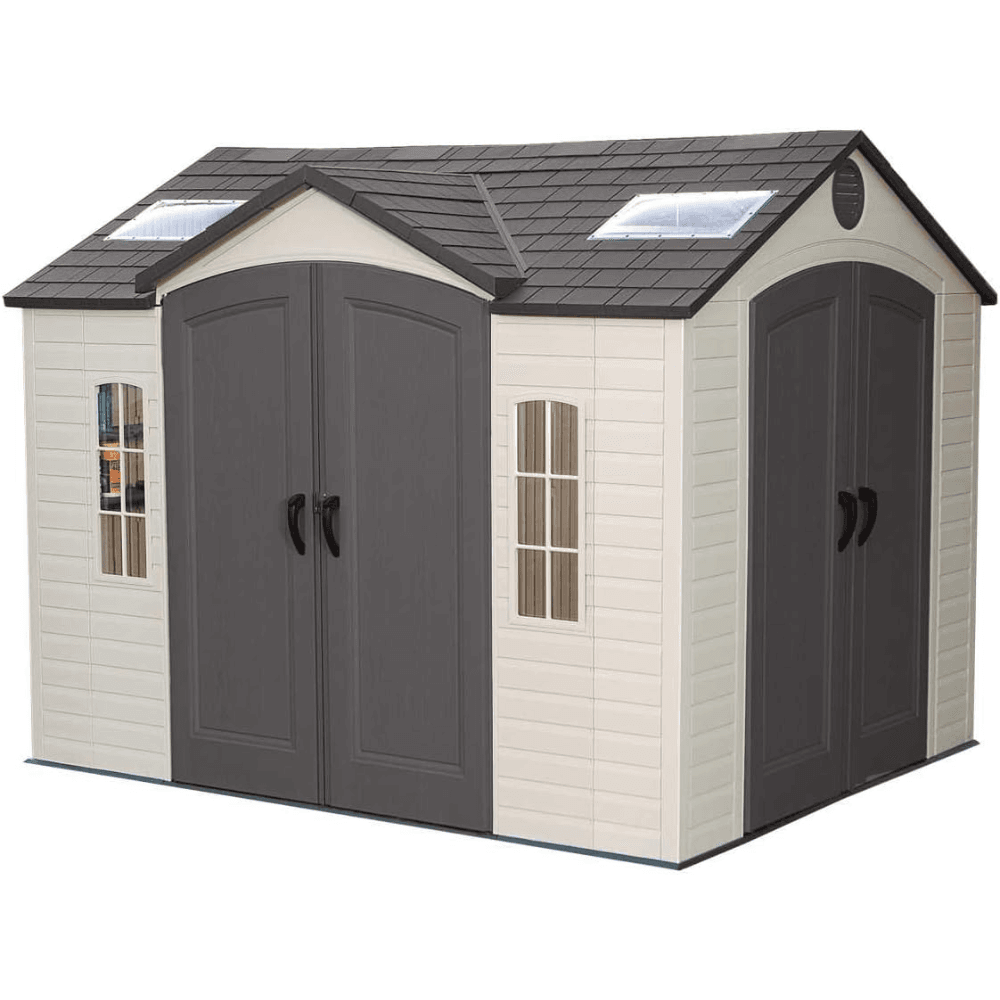 saybrokeeer-product-244-image-1.png Lifetime 10' x 8' Steel-Reinforced Polyethylene Plastic Outdoor Storage Shed - Image 1