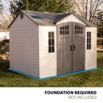 Lifetime 10' x 8' Steel-Reinforced Polyethylene Plastic Outdoor Storage Shed - Image 5