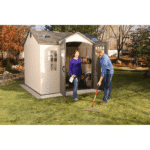 Lifetime 10' x 8' Steel-Reinforced Polyethylene Plastic Outdoor Storage Shed - Image 8
