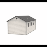 Lifetime 11' x 21' Polyethylene Outdoor Storage Garage Kit with 9' Wide Doors - Image 3