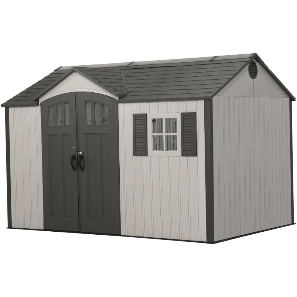 saybrokeeer-product-247-image-1.png Lifetime 12.5' x 8' Steel-Reinforced Polyethylene Plastic Outdoor Storage Shed - Image 1