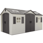 Lifetime 15' x 8' Steel-Reinforced Polyethylene Plastic Outdoor Storage Shed