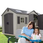 Lifetime 15' x 8' Steel-Reinforced Polyethylene Plastic Outdoor Storage Shed - Image 2