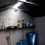 Lifetime 8' x 10' Outdoor Plastic Storage Shed with Floor and Windows - Image 2