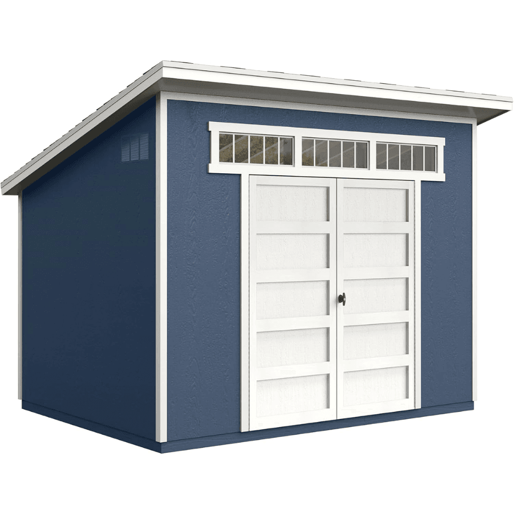saybrokeeer-product-259-image-1.png Handy Home Products Olympia 10' x 7.5' Outdoor Wood Storage Shed DIY Kit - Image 1
