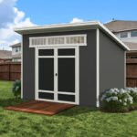 Handy Home Products Olympia 10' x 7.5' Outdoor Wood Storage Shed DIY Kit - Image 2