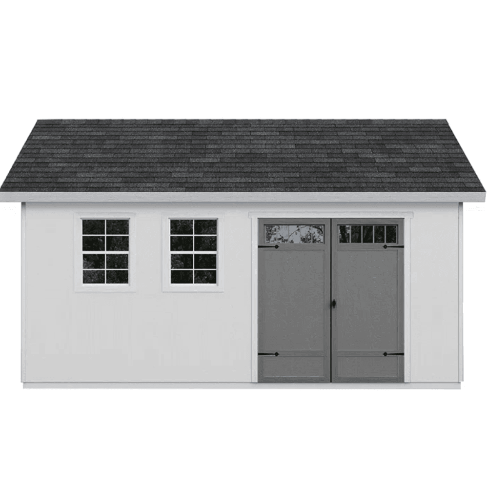 saybrokeeer-product-265-image-1.png Handy Home Products Scarsdale 12' x 16' Outdoor Wood Storage Shed with LP SmartSide Siding - Image 1