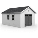 Handy Home Products Scarsdale 12' x 16' Outdoor Wood Storage Shed with LP SmartSide Siding - Image 2