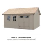 Handy Home Products Scarsdale 12' x 16' Outdoor Wood Storage Shed with LP SmartSide Siding - Image 3