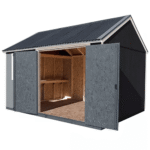 Handy Home Products Sonata 12' x 10' Outdoor Wood Storage Shed with Polycarbonate Roof