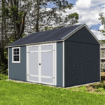 Handy Home Products Sonata 12' x 10' Outdoor Wood Storage Shed with Polycarbonate Roof - Image 2