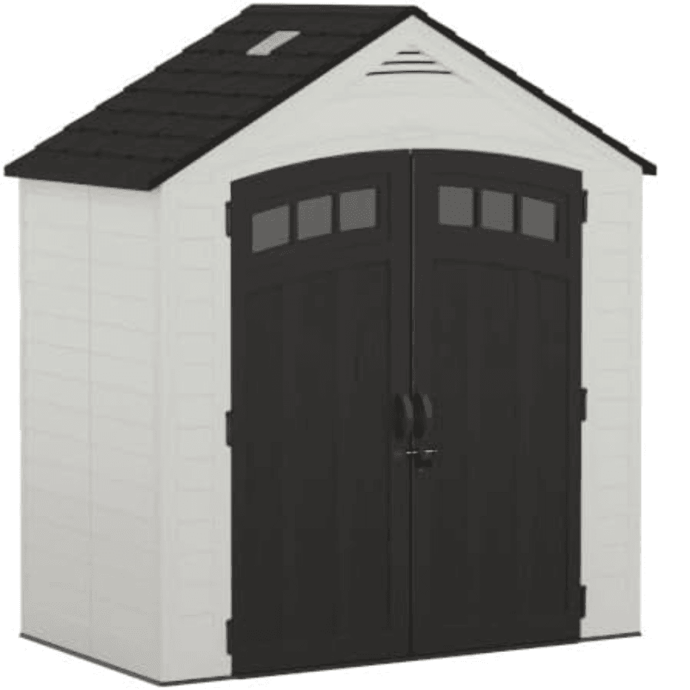 saybrokeeer-product-277-image-1.png Suncast Vista 7' x 4' Resin Storage Shed Outdoor Utility Backyard Shed with Floor Kit and IllumiVent System - Image 1