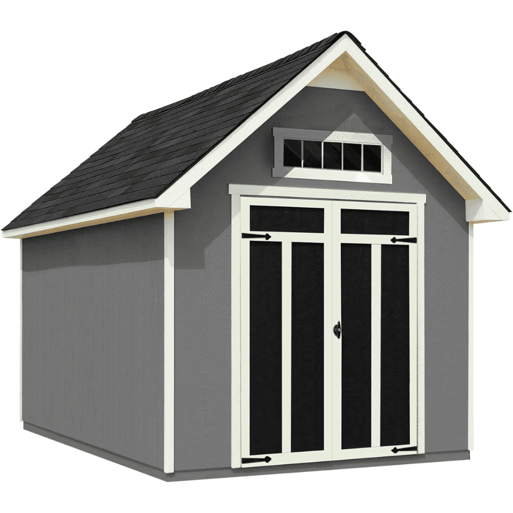 saybrokeeer-product-278-image-1.png Handy Home Tribeca 10' x 12' Wood Storage Shed Utility Backyard Shed with Floor Kit and Double Doors - Image 1