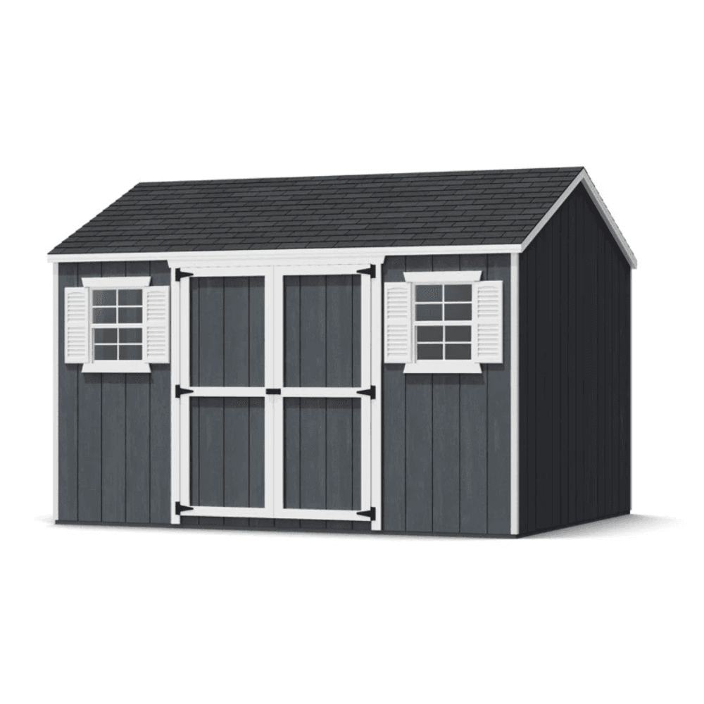 saybrokeeer-product-279-image-1.png Little Cottage Co. Value Workshop Wood Storage Shed Backyard Garden Utility Shed with Gable Roof and LP SmartSide Siding - Image 1