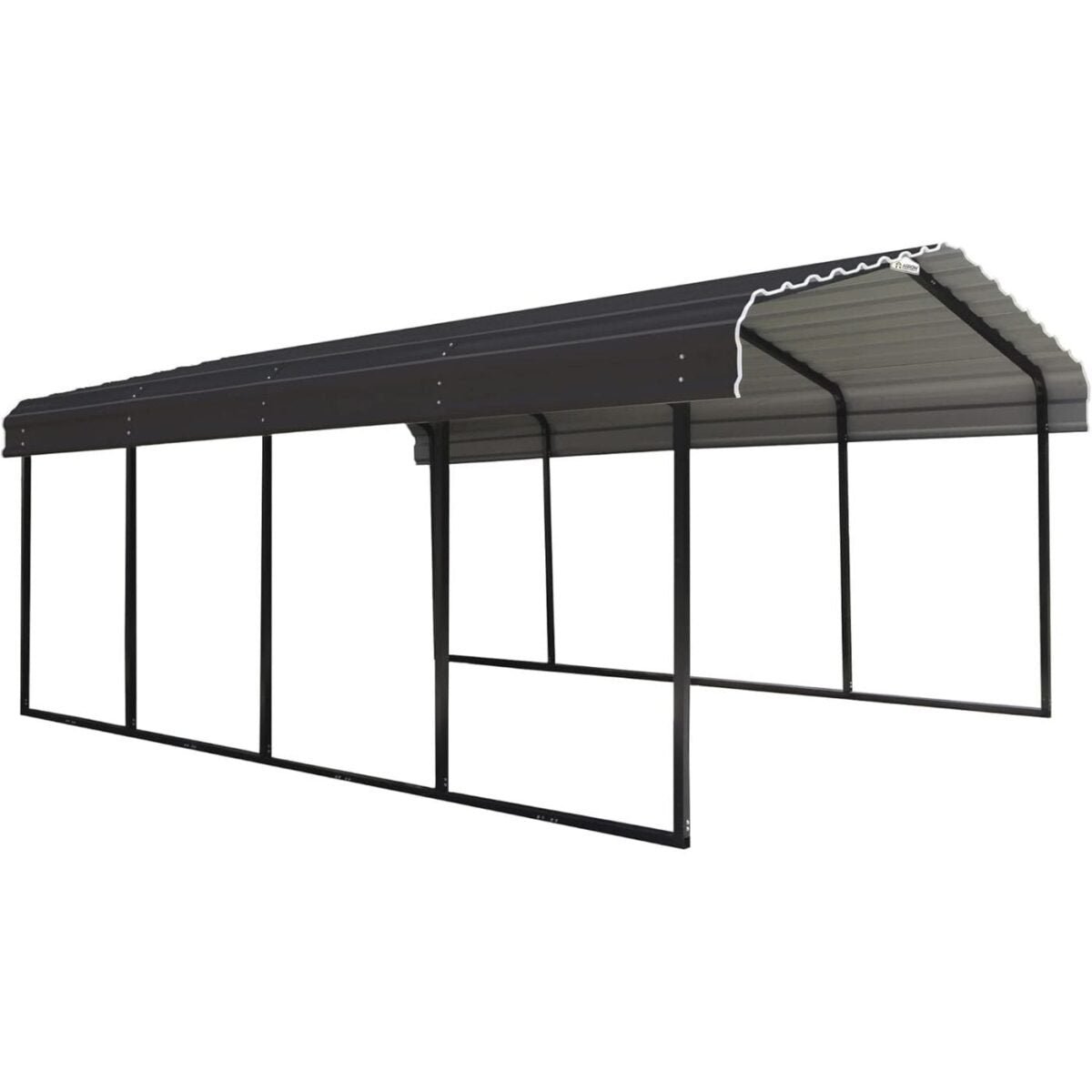saybrokeeer-product-283-image-1.jpg Arrow 12' x 20' x 7' Heavy-Duty Steel Carport DIY Kit Galvanized Metal Roof Vehicle and Equipment Storage Shelter - Image 1