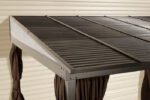 Sojag Portland No. 53 10' x 12' Wall Gazebo Rustproof Aluminum Frame and Galvanized Steel Roof with Mosquito Netting - Image 4