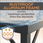 Sojag Portland No. 53 10' x 12' Wall Gazebo Rustproof Aluminum Frame and Galvanized Steel Roof with Mosquito Netting - Image 6