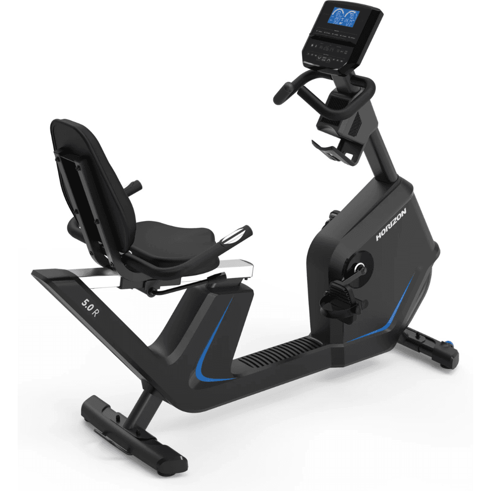 saybrokeeer-product-313-image-1.png Horizon Fitness 5.0R Recumbent Exercise Bike with Quiet Magnetic Resistance and Ergonomic Seat - Image 1