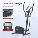 Sunny Health & Fitness Programmable Magnetic Elliptical Trainer with Digital Console - Image 3