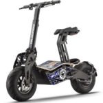 MotoTec Mad 1600W 48V Foldable Electric Scooter with Bamboo Deck and Fat Tires - Image 2
