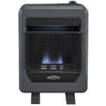 Bluegrass Living 10,000 BTU Natural Gas Ventless Blue Flame Space Heater with Base Feet B10TNB-B