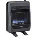 Bluegrass Living 20,000 BTU Natural Gas Ventless Blue Flame Space Heater with Blower and Base Feet B20TNB-BB - Image 2