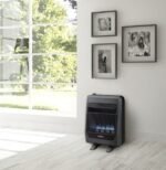 Bluegrass Living 20,000 BTU Natural Gas Ventless Blue Flame Space Heater with Blower and Base Feet B20TNB-BB - Image 4