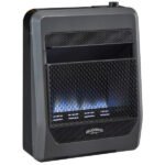Bluegrass Living 20,000 BTU Natural Gas Ventless Blue Flame Space Heater with Blower and Base Feet B20TNB-BB - Image 5