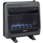 Bluegrass Living 30,000 BTU Natural Gas Ventless Blue Flame Space Heater with Blower and Base Feet B30TNB-BB - Image 2