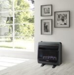 Bluegrass Living 30,000 BTU Natural Gas Ventless Blue Flame Space Heater with Blower and Base Feet B30TNB-BB - Image 4