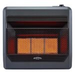 Bluegrass Living 30,000 BTU Natural Gas Ventless Infrared Space Heater with Blower and Base Feet B30TNIR-BB - Image 3