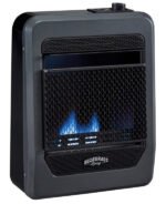 Bluegrass Living 10,000 BTU Propane Gas Ventless Blue Flame Space Heater with Base Feet B10TPB-B - Image 3