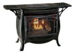 Duluth Forge 26,000 BTU Dual Fuel Ventless Gas Stove FDSR25-GF, Remote Control, Gloss Black Finish - Image 2