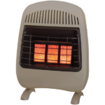 ProCom MD3TPF-R 20,000 BTU Dual Fuel Ventless Infrared Heater with Base