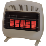ProCom MD5TPF-R 30,000 BTU Dual Fuel Ventless Infrared Heater with Base