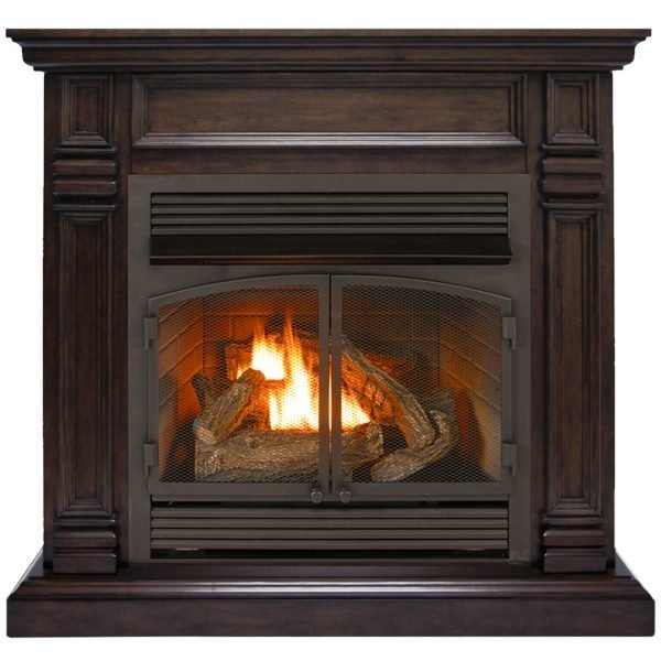 saybrokeeer-product-374-image-1.jpg Duluth Forge 32,000 BTU Dual Fuel Ventless Gas Fireplace in Chocolate Finish - Image 1