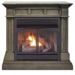 Duluth Forge 32,000 BTU Dual Fuel Ventless Gas Fireplace in Slate Gray