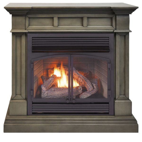 saybrokeeer-product-376-image-1.jpg Duluth Forge 32,000 BTU Dual Fuel Ventless Gas Fireplace in Slate Gray - Image 1