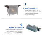 Duluth Forge FDSR25 26,000 BTU Matte Black Dual Fuel Ventless Gas Stove - Image 5