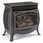 Duluth Forge FDSR25 26,000 BTU Matte Black Dual Fuel Ventless Gas Stove - Image 7