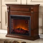 Duluth Forge Apple Spice Full Size Electric Fireplace with Wood Mantel - Image 2