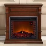 Duluth Forge Apple Spice Full Size Electric Fireplace with Wood Mantel - Image 3