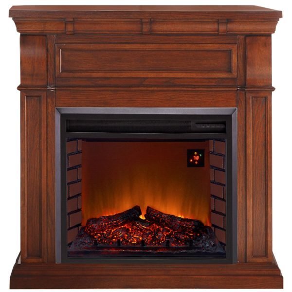 saybrokeeer-product-389-image-1.jpg Duluth Forge Auburn Cherry Full Size Electric Fireplace with Wood Mantel - Image 1