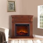 Duluth Forge Auburn Cherry Full Size Electric Fireplace with Wood Mantel - Image 4